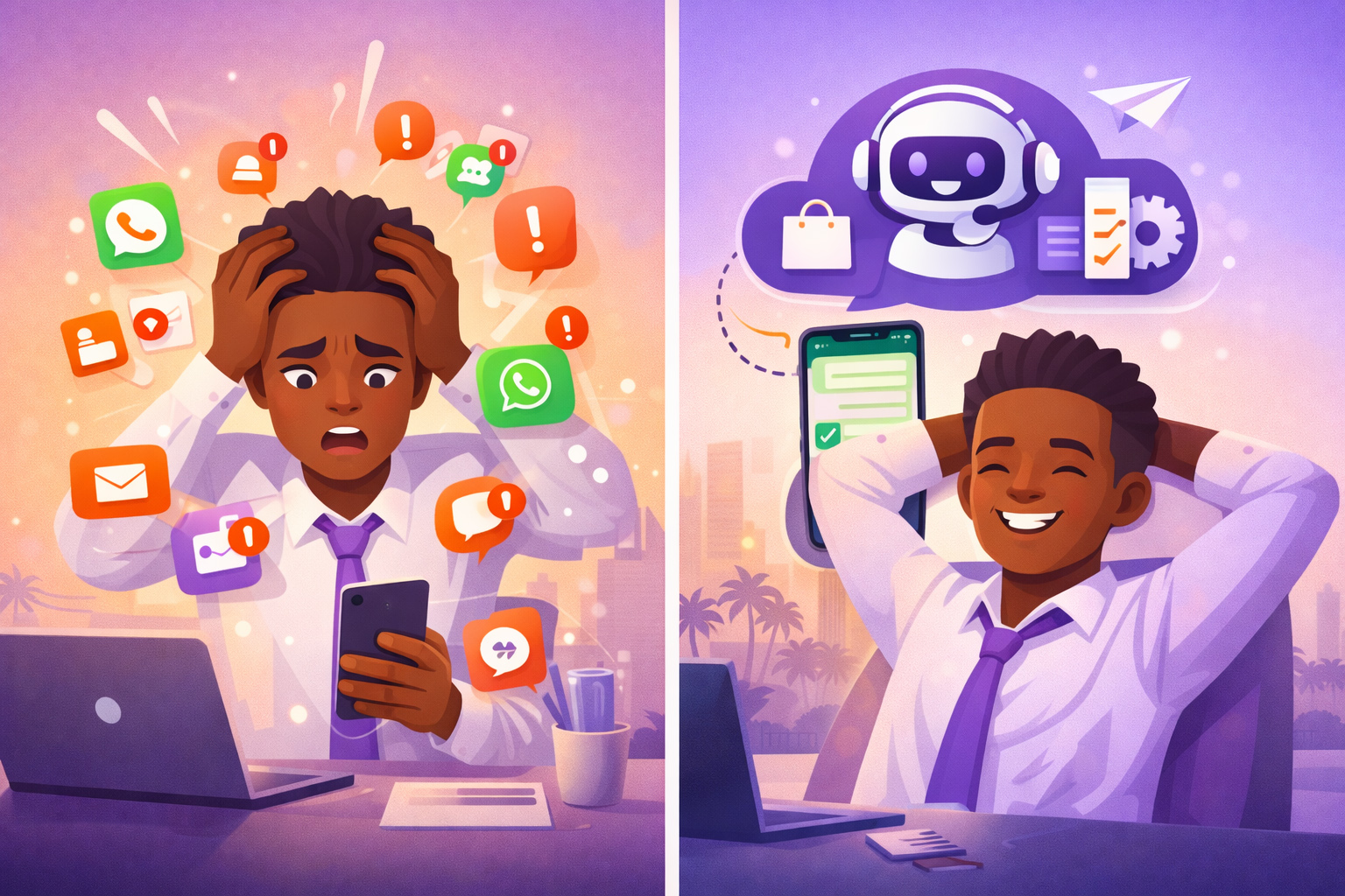 Automatisation du Service Client WhatsApp avec l'IA